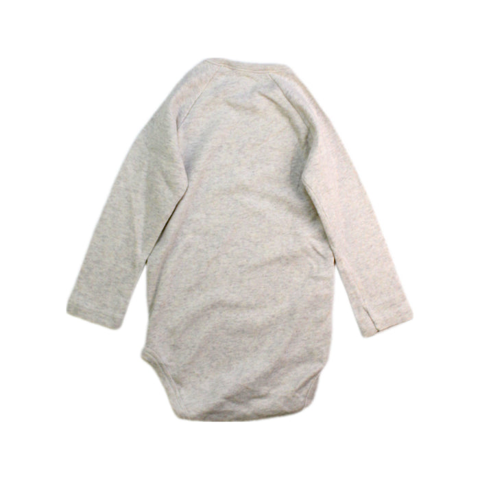 A Grey Long Sleeve Bodysuits from Petit Bateau in size 12-18M for neutral. (Back View)