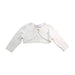 A White Cardigans from Monnalisa in size 6-12M for girl. (Front View)