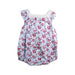 A Blue Sleeveless Rompers from Janie & Jack in size 0-3M for girl. (Front View)