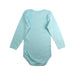 A Teal Long Sleeve Bodysuits from Petit Bateau in size 3T for neutral. (Back View)