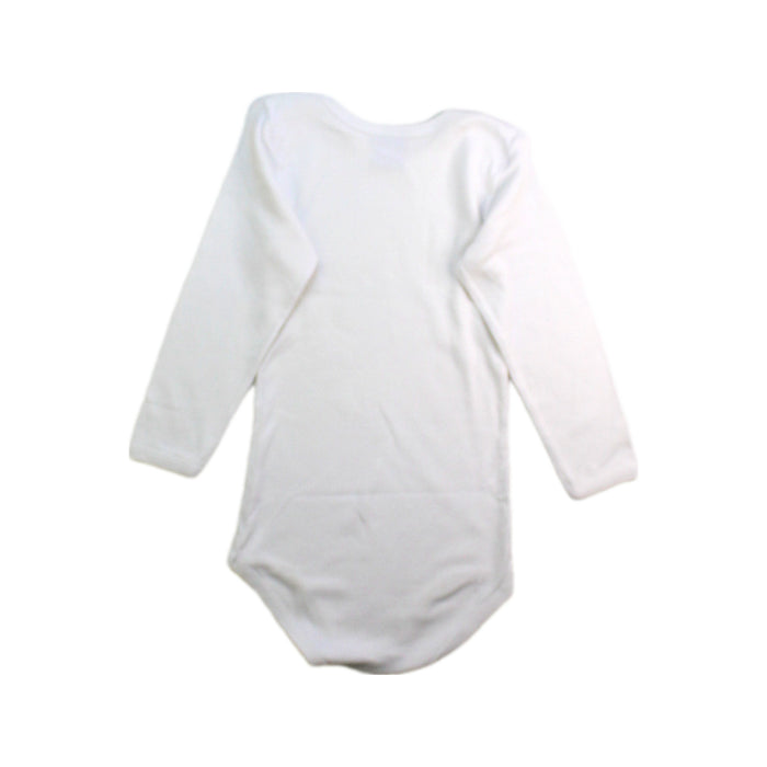 A White Long Sleeve Bodysuits from Petit Bateau in size 3T for neutral. (Back View)