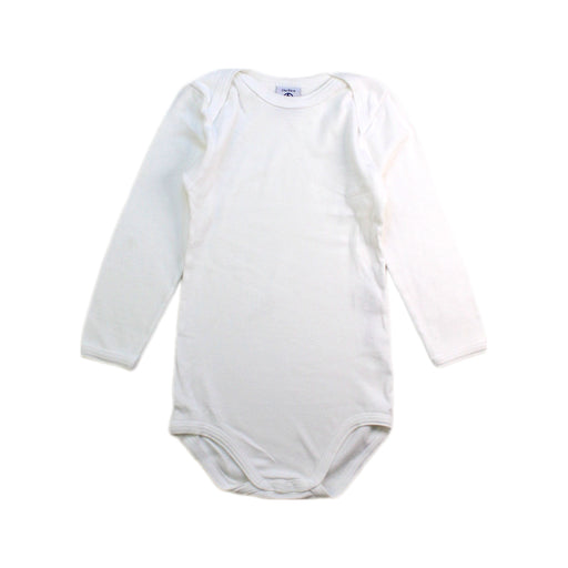 A White Long Sleeve Bodysuits from Petit Bateau in size 18-24M for neutral. (Front View)
