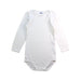 A White Long Sleeve Bodysuits from Petit Bateau in size 18-24M for neutral. (Front View)