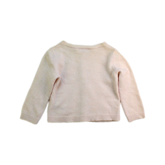 A Ivory Cardigans from Bonpoint in size 6-12M for girl. (Back View)