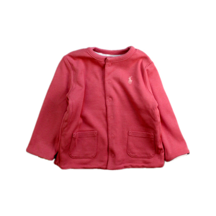 A White Buttoned Sweatshirts from Ralph Lauren in size 6-12M for girl. (Back View)
