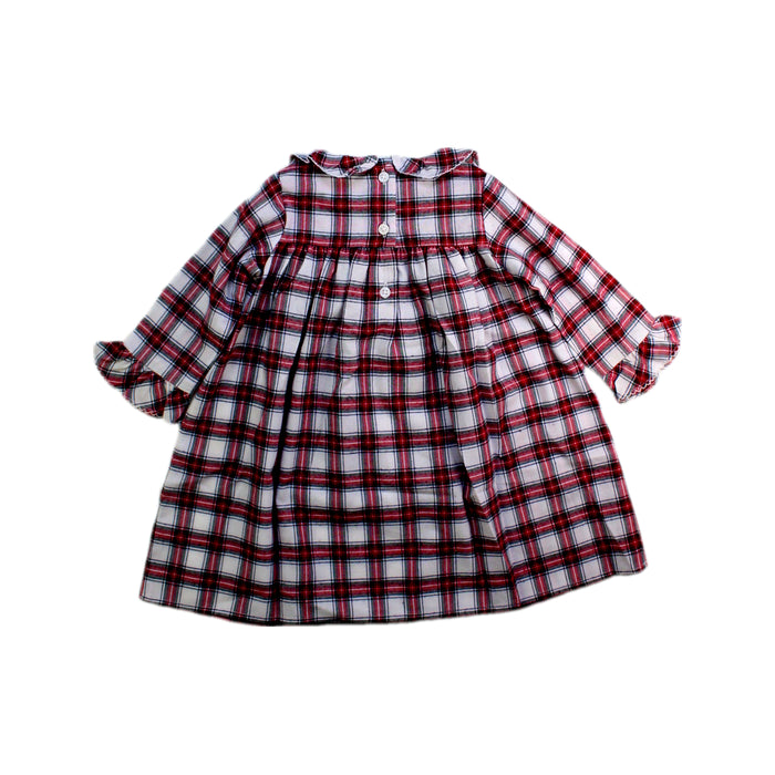 A Red Long Sleeve Dresses from Janie & Jack in size 6-12M for girl. (Back View)