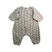A White Long Sleeve Rompers from Petit Bateau in size 6-12M for girl. (Back View)