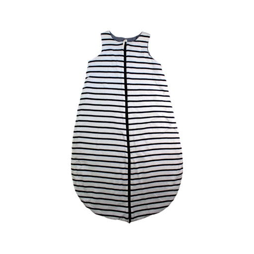 A White Sleepsacs from Petit Bateau in size 12-18M for neutral. (Front View)