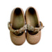 A Beige Flats from Babywalker in size 18-24M for girl. (Back View)