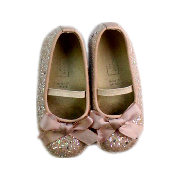 A Pink Flats from Babywalker in size 18-24M for girl. (Back View)