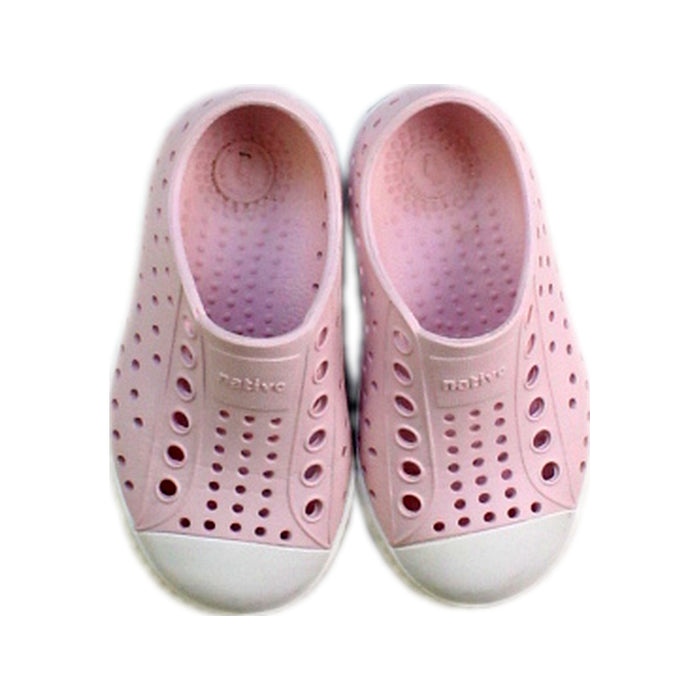 A Pink Sneakers from Native Shoes in size 18-24M for girl. (Back View)