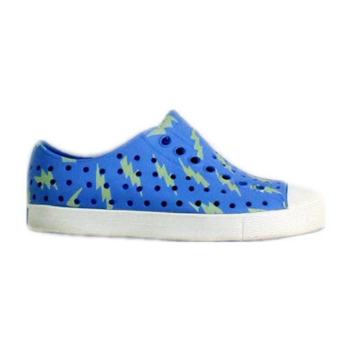 A Blue Sneakers from Native Shoes in size 3T for boy. (Front View)