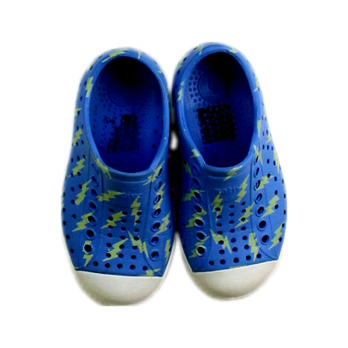 A Blue Sneakers from Native Shoes in size 3T for boy. (Back View)