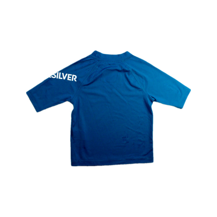 A Blue Rash Guards from Quiksilver in size 4T for neutral. (Back View)