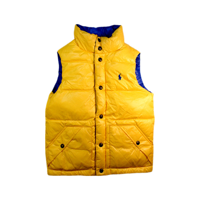 A Blue Outerwear Vests from Polo Ralph Lauren in size 8Y for boy. (Back View)