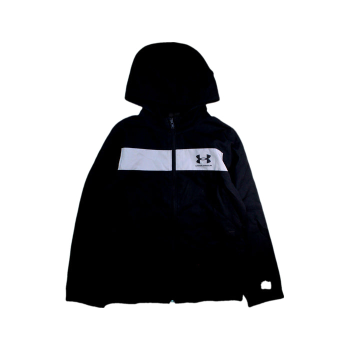 A Black Lightweight Jackets from Under Armour in size 10Y for boy. (Front View)
