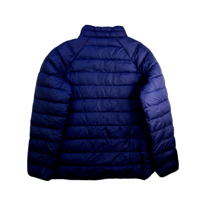 A Navy Puffer/Quilted Jackets from Patagonia in size 14Y for boy. (Back View)