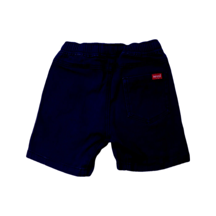 A Navy Shorts from Seed in size 4T for boy. (Back View)