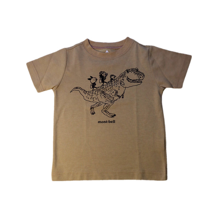 A Beige Short Sleeve T Shirts from Mont-bell in size 2T for neutral. (Front View)