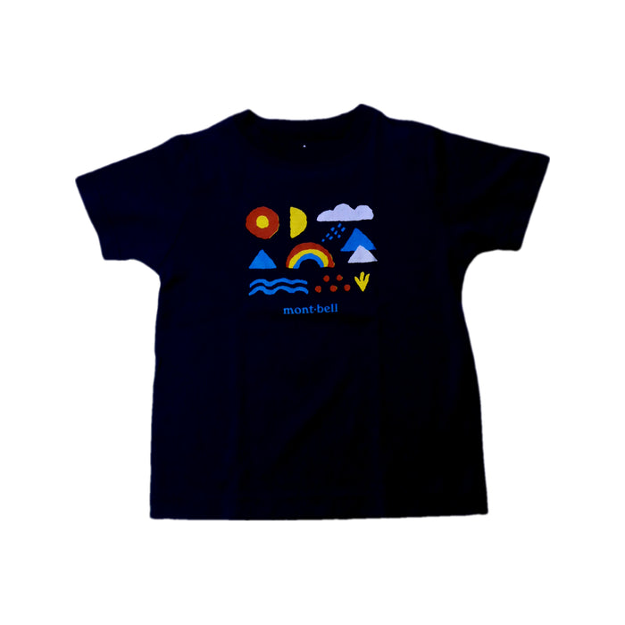 A Black Short Sleeve T Shirts from Mont-bell in size 2T for neutral. (Front View)