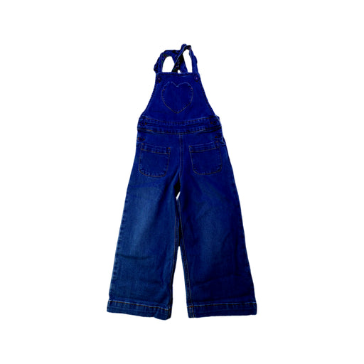 A Blue Long Overalls from Boden in size 3T for girl. (Front View)