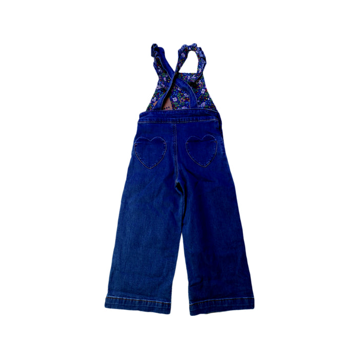 A Blue Long Overalls from Boden in size 3T for girl. (Back View)