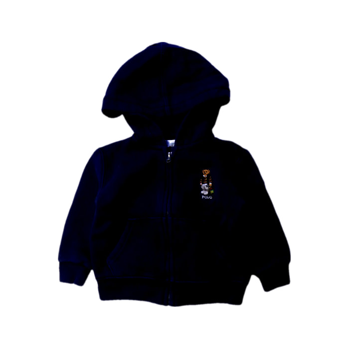 A Navy Hooded Sweatshirts from Ralph Lauren in size 6-12M for boy. (Front View)
