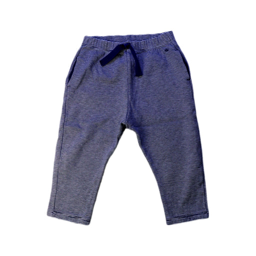 A Navy Casual Pants from Petit Bateau in size 12-18M for neutral. (Front View)