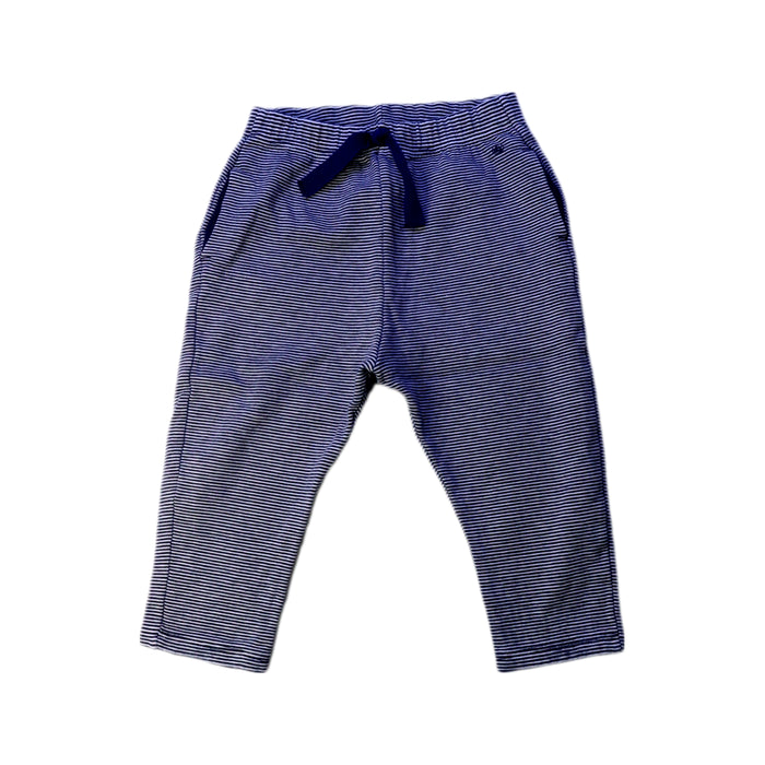 A Navy Casual Pants from Petit Bateau in size 12-18M for neutral. (Front View)