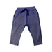 A Navy Casual Pants from Petit Bateau in size 12-18M for neutral. (Front View)
