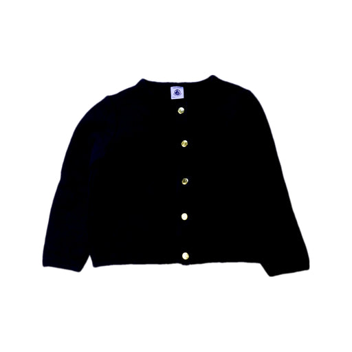 A Black Cardigans from Petit Bateau in size 4T for girl. (Front View)