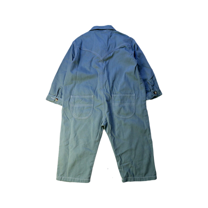 A Blue Long Overalls from Claude & Co in size 2T for girl. (Back View)