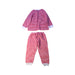 A Red Pyjama Sets from Petit Bateau in size 2T for girl. (Back View)