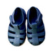 A Blue Sandals from Igor in size 12-18M for neutral. (Back View)