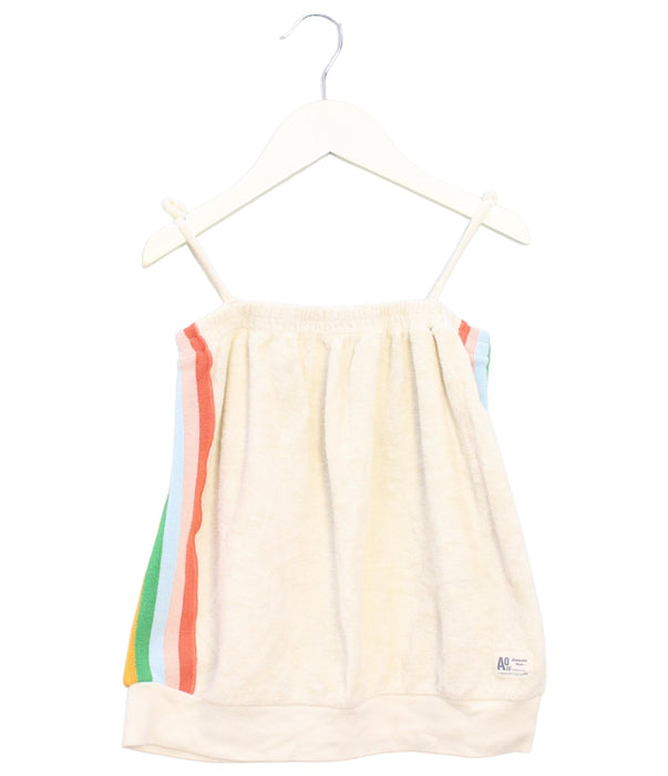 A Yellow Sleeveless Tops from American Outfitters in size 12Y for girl. (Front View)