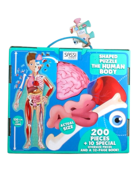 A Blue Board Games & Puzzles from Sassi Junior in size 6T for neutral. (Back View)