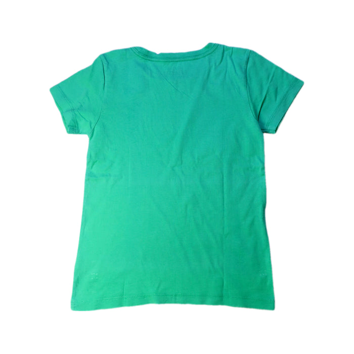 A Green Short Sleeve T Shirts from Crewcuts in size 4T for boy. (Back View)
