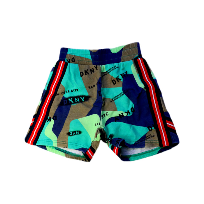 A Multicolour Shorts from DKNY in size 4T for boy. (Front View)