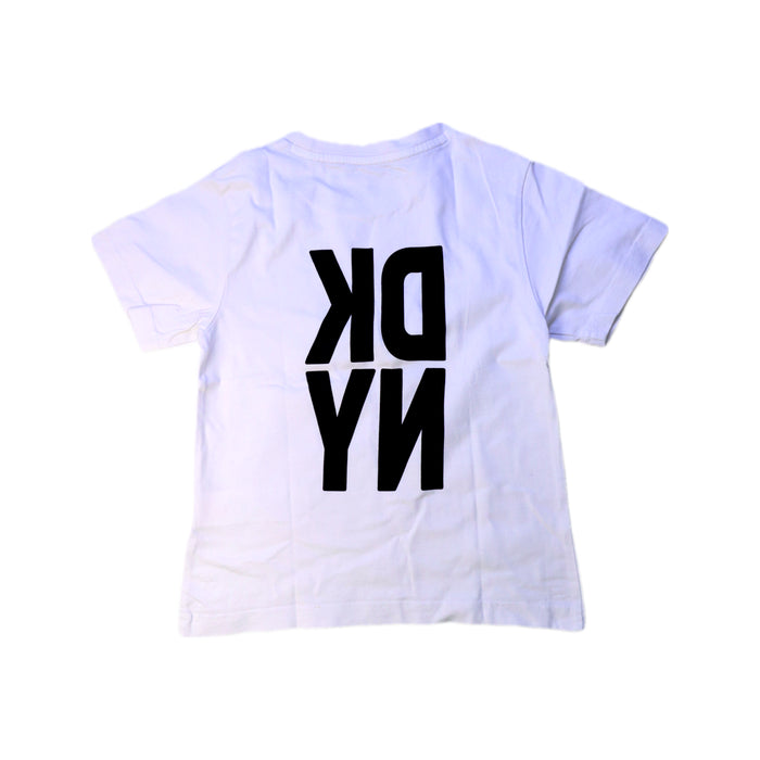 A White Short Sleeve T Shirts from DKNY in size 6T for neutral. (Back View)