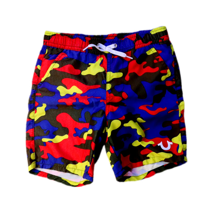 A Multicolour Swim Shorts from True Religion in size 4T for boy. (Front View)