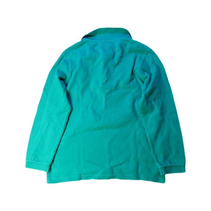 A Green Long Sleeve Polos from Jacadi in size 6T for boy. (Back View)