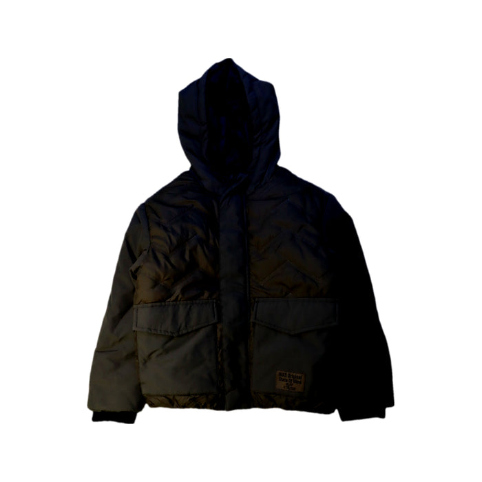 A Black Puffer/Quilted Jackets from IKKS in size 6T for neutral. (Front View)