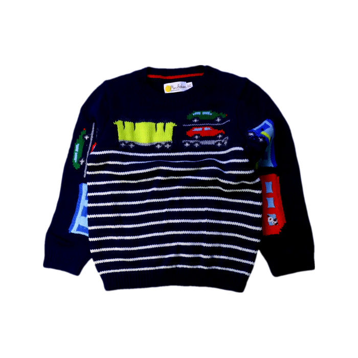 A Navy Knit Sweaters from Boden in size 3T for boy. (Front View)