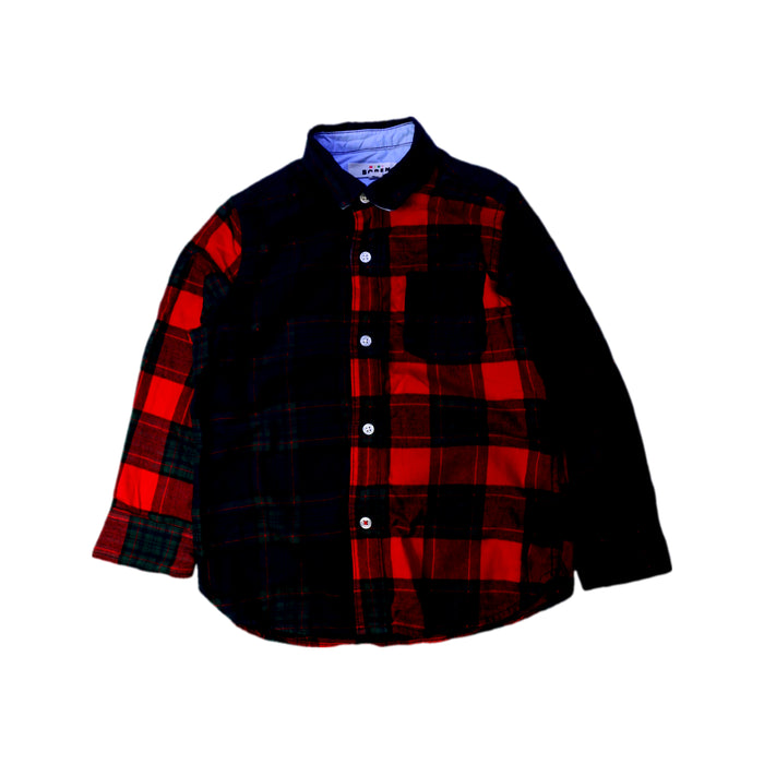A Red Long Sleeve Shirts from Boden in size 6T for boy. (Front View)