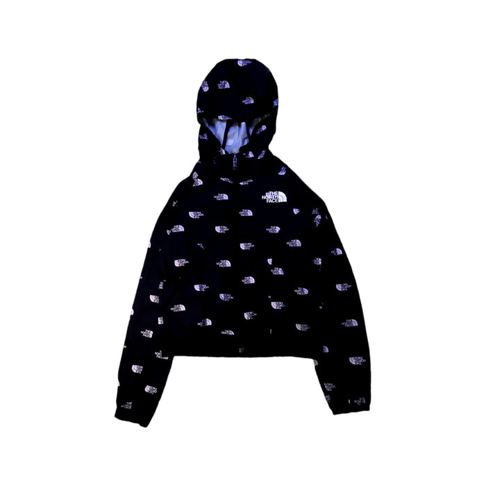 A Black Rain Jackets from The North Face in size 7Y for neutral. (Front View)