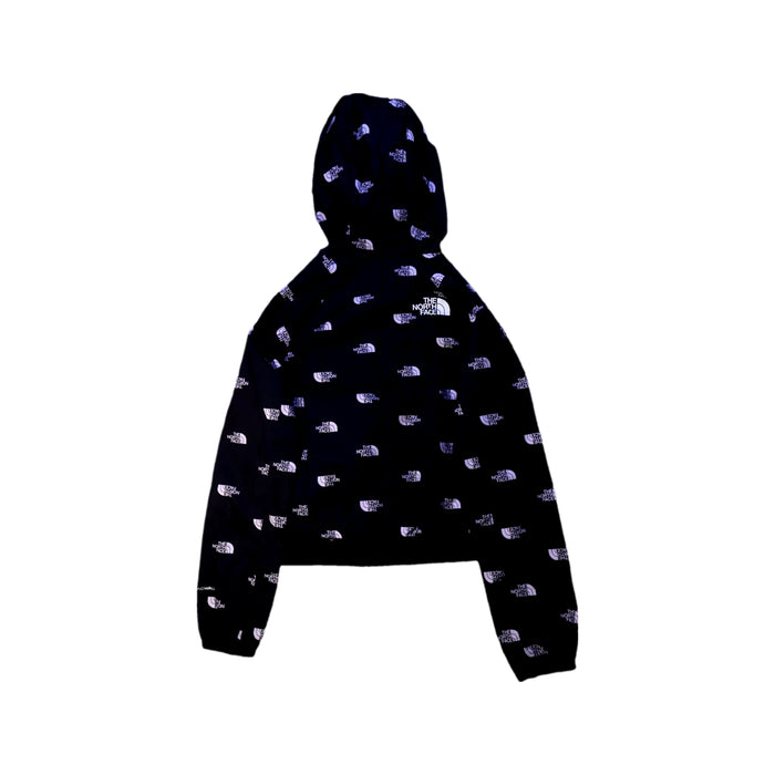 A Black Rain Jackets from The North Face in size 7Y for neutral. (Back View)