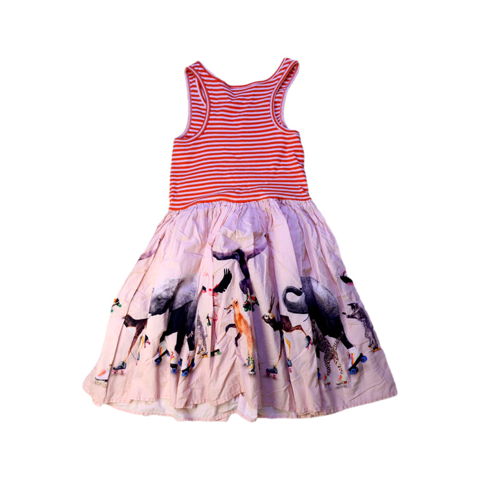 A Red Sleeveless Dresses from Molo in size 7Y for girl. (Back View)