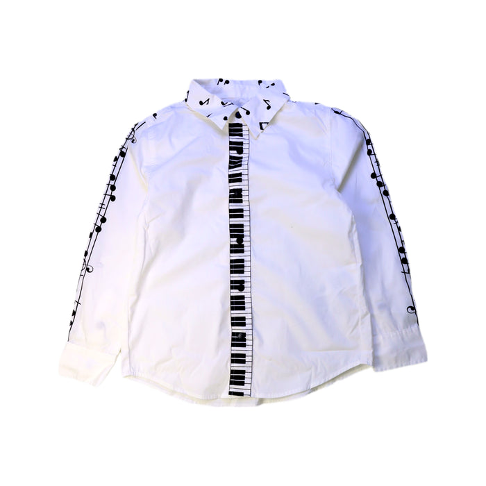 A White Long Sleeve Shirts from Stella McCartney in size 6T for boy. (Front View)