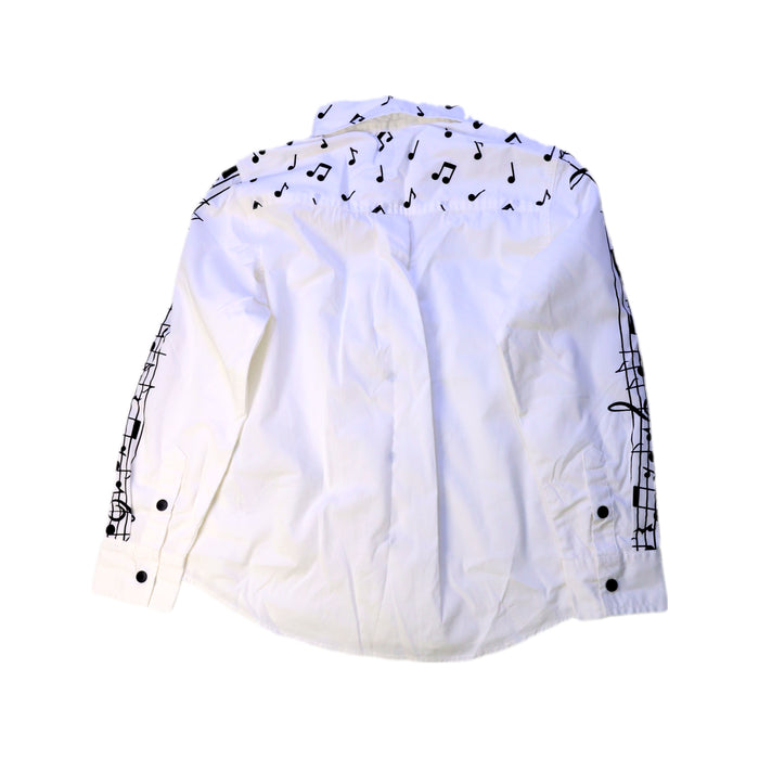 A White Long Sleeve Shirts from Stella McCartney in size 6T for boy. (Back View)