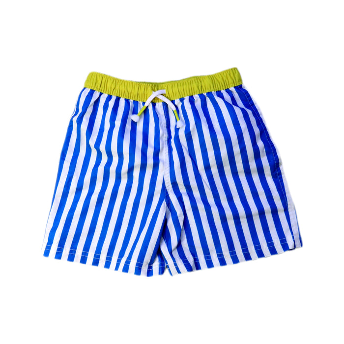 A Blue Swim Shorts from Boden in size 5T for boy. (Front View)